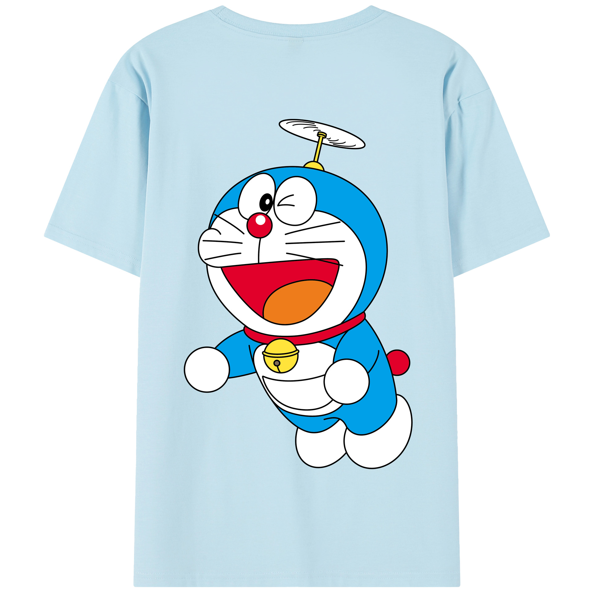 （画像用） ドラえもん Doraemon 綿100％半袖Tシャツ（背面プリント）